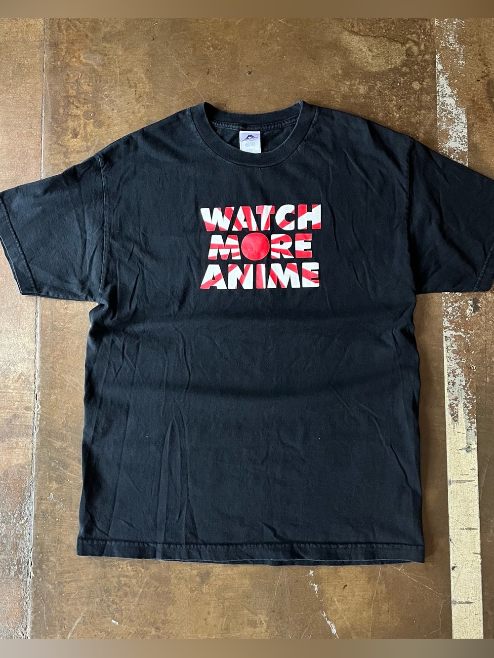 Vintage 90s Watch More Anime Japan Flag Short Sleeve Crewneck Adult Tee DBZ Y2K